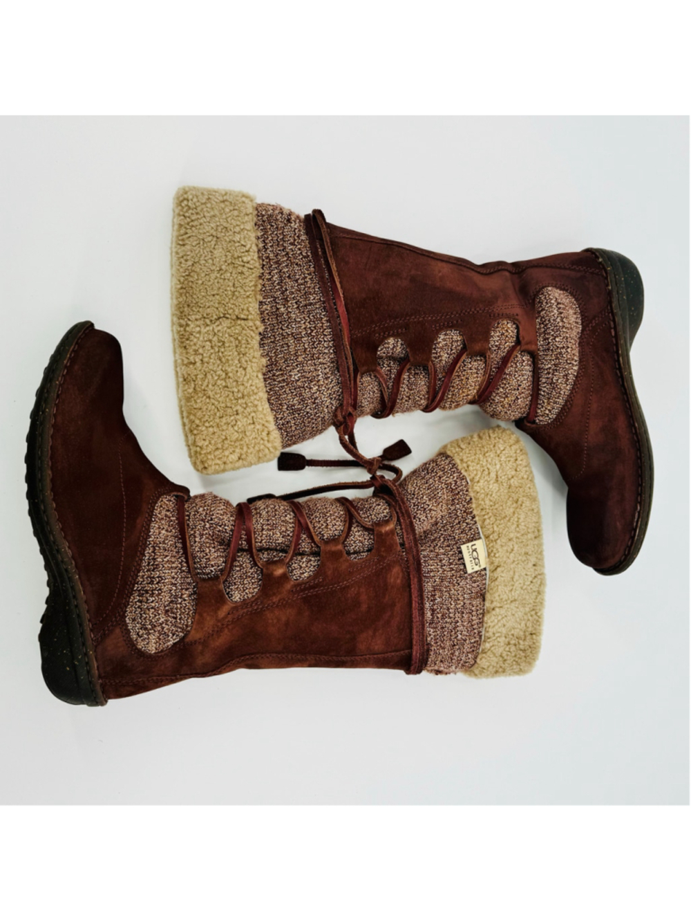 Women's UGG Torrey Brown Winter Boots Mid Calf - Picture 6 of 8